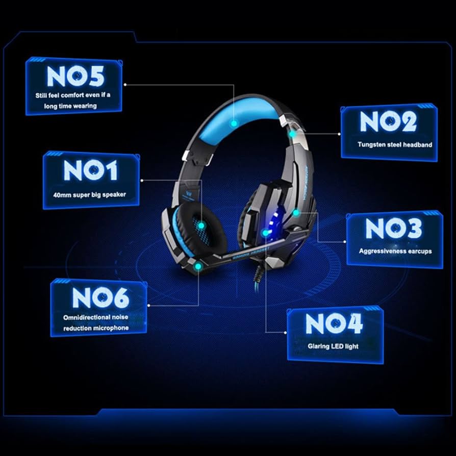 Amazon.com: KOTION EACH G9000 Headset 3.5mm Game Gaming